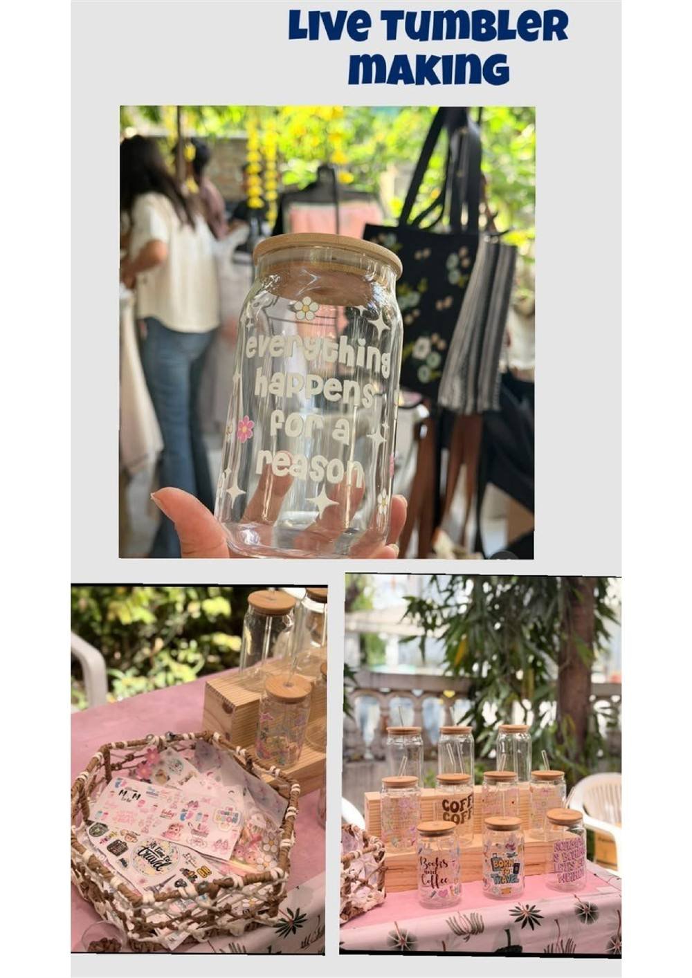 Tumbler Making DIY Carnival Stall — Carnival Artist wedding stall by Rajasthan Event Management